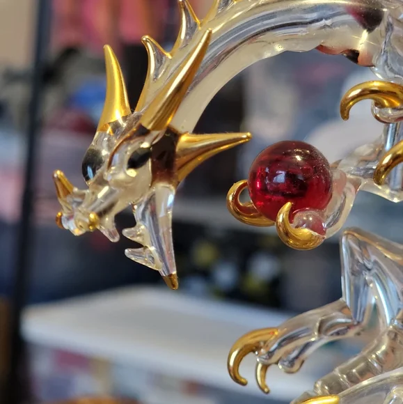 Glass Baron Crystal Ruby Red Wing Dragon - Picture 5 of 12